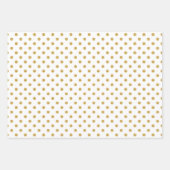 Gold polka patroon aangepaste achtergronden inpakpapier vel (Voorkant)