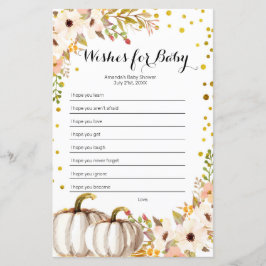 Gold pomkin-Waterverf wil Baby spelen