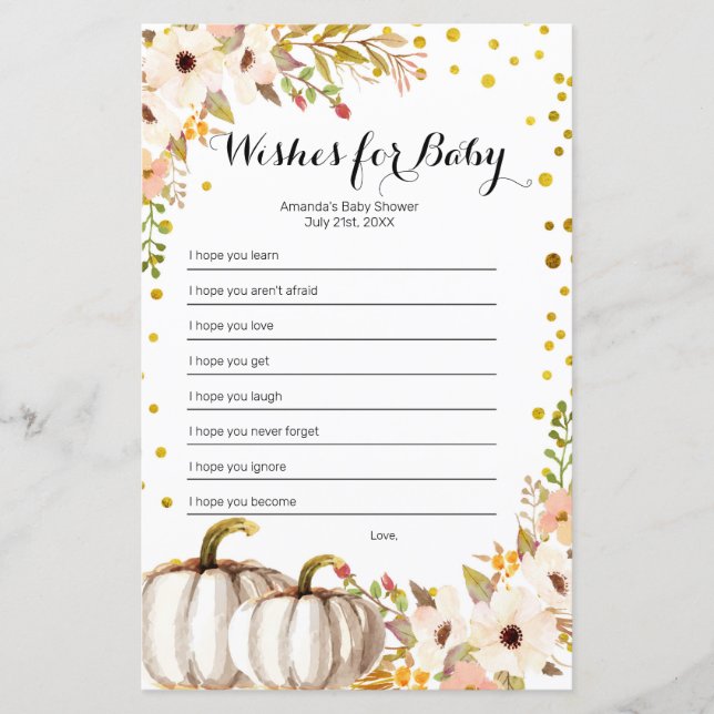 Gold pomkin-Waterverf wil Baby spelen (Voorkant)