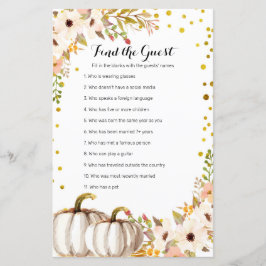 Gold pomkin-Waterverf Zoek de gastgame