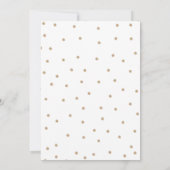 Gold Pompoms Polka Dot Photo Holiday Card Kaart (Achterkant)