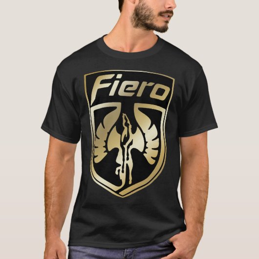 Gold Pontiac Fiero Logo Essential T-Shirt (Voorkant)