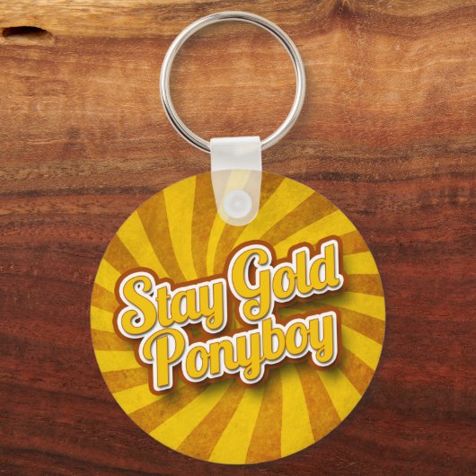 Gold Ponyboy Sleutelhanger (Voorkant)