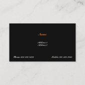 Gold Pool Cue Visitekaartje (Achterkant)