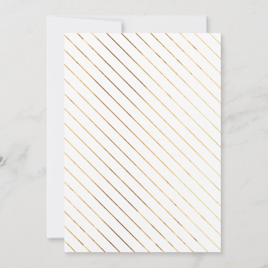 Gold Pop Fizz Clink Bachelorette Faux Folie Kaart (Achterkant)