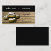 Gold Positive woordstenen life coach visitekaartje (Voorkant / Achterkant)