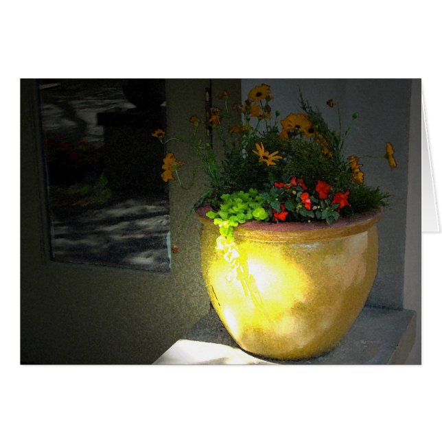 Gold Pot of Flowers (Voorkant Horizontaal)