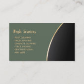 Gold Power Washer Druk groen reinigen Visitekaartje (Achterkant)