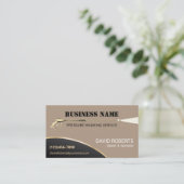 Gold Power Washer Druk reinigingsbeige Visitekaartje (Staand voorkant)