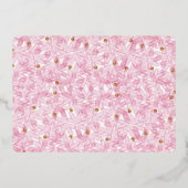 Gold Ppress kerstgratie groene foto Folie Feestdagenkaart (Achterkant)