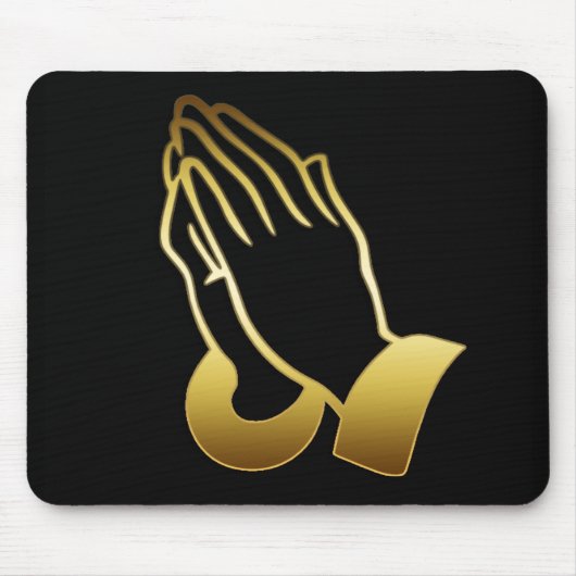 GOLD PRAYING HANDS MUISMAT (Voorkant)