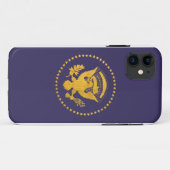 Gold Presidentiële zegel op blauwe grond Case-Mate iPhone Case (Achterkant (horizontaal))