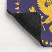 Gold Presidentiële zegel op blauwe grond Muismat (Hoek)