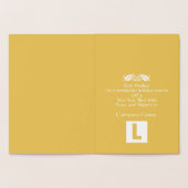 Gold Prettige feestdagen Business Logo Folie Kaarten (Binnen)