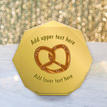 Gold Pretzel - Faux Metal Luxury Look - Elke tekst