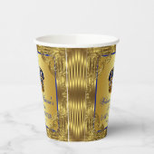 Gold Prince Crown Baby shower papieren bekers (Links)