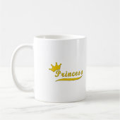 Gold Princess Coffee Mok (Links)