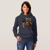 Gold Princess Steampunk Victoriaans Industrial Hoodie (Voorkant volledig)