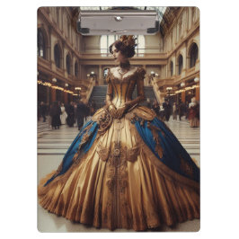 Gold Princess Steampunk Victoriaans Industrial Klembord