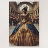 Gold Princess Steampunk Victoriaans Industrial Legpuzzel (Verticaal)