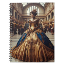 Gold Princess Steampunk Victoriaans Industrial Notitieboek