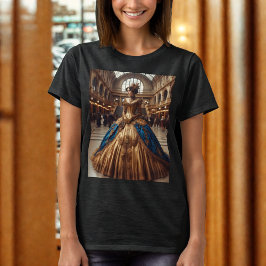 Gold Princess Steampunk Victoriaans Industrial T-shirt