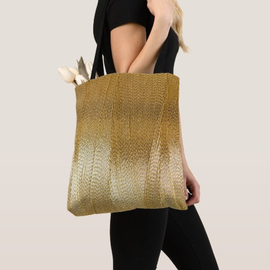 Gold Print Canvas tas (Dichtbij)