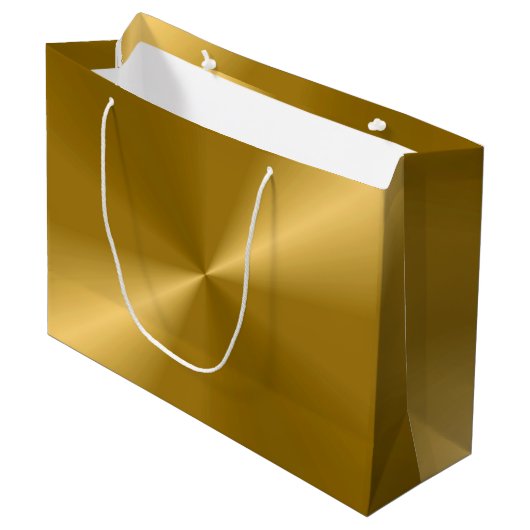 Gold Print Gift Bag Groot Cadeauzakje (Voorkant Gekanteld)