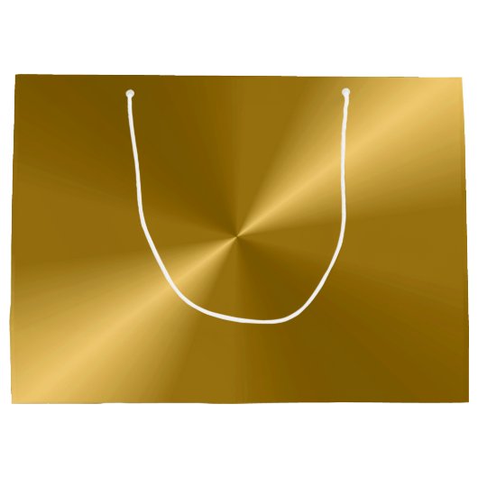 Gold Print Gift Bag Groot Cadeauzakje (Achterkant)