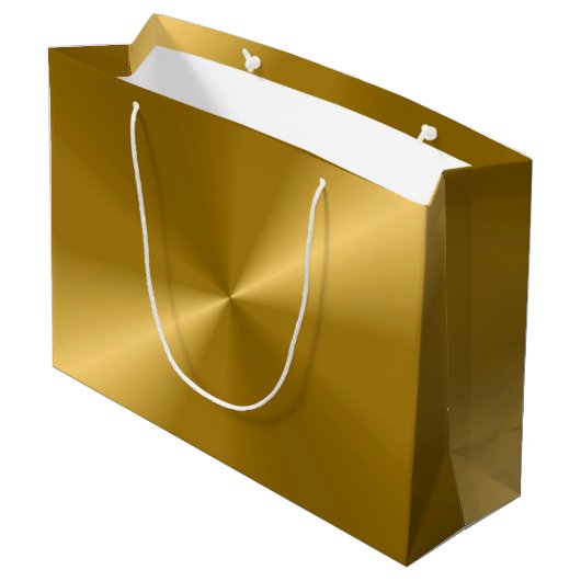 Gold Print Gift Bag Groot Cadeauzakje (Achterkant Gekanteld)
