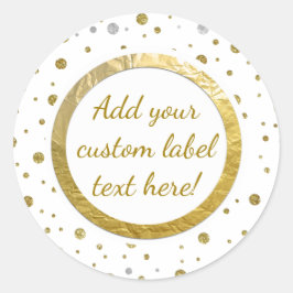 Gold Printing Confetti - Eigen label voor inktkled