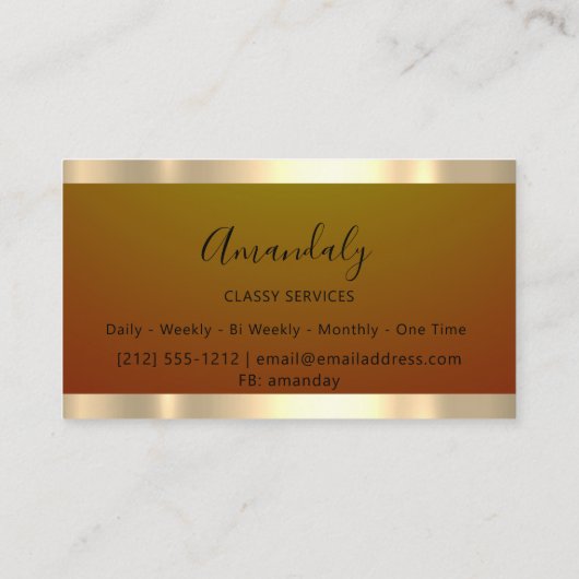 Gold Professional Consulting-proefvenster Visitekaartje (Achterkant)