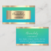 Gold Professional Consulting - robuust blauw, mode Visitekaartje (Voorkant / Achterkant)