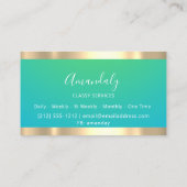 Gold Professional Consulting - robuust blauw, mode Visitekaartje (Achterkant)