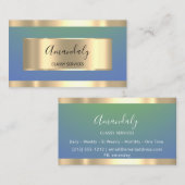 Gold Professional Consulting - robuust blauw vip Visitekaartje (Voorkant / Achterkant)