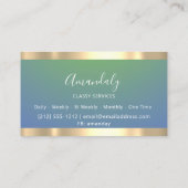 Gold Professional Consulting - robuust blauw vip Visitekaartje (Achterkant)