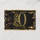 Gold Professional Elegant modern Script Caligraphy Visitekaartje (Voorkant)