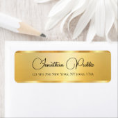 Gold Professional Elegant Sjabloon Typografie Etiket (Insitu)