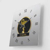 Gold Professional Hygieia Medical Bowl Naam Vierkante Klok (Hoek)