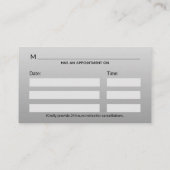 Gold Professional Medical Caduceus Afsprakenkaartje (Achterkant)