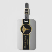 Gold Professional Medical Caduceus - Bagagelabel (Voorkant (verticaal))