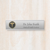 Gold Professional Medical Caduceus - Deurteken Deurbordje (Voorkant)