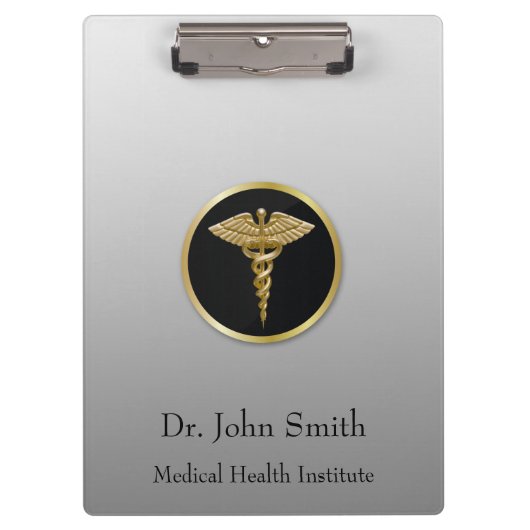 Gold Professional Medical Caduceus - Klembord (Voorkant)