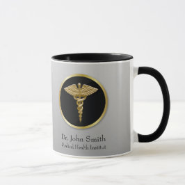 Gold Professional Medical Caduceus Mok