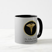 Gold Professional Medical Caduceus Mok (Voorkant rechts)