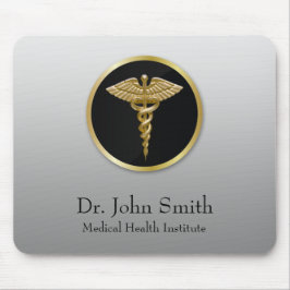 Gold Professional Medical Caduceus - Mousepad Muismat