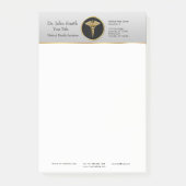 Gold Professional Medical Caduceus Post-it® notes (Voorkant)