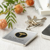 Gold Professional Medical Caduceus - Sleutelhanger (Zijkant)