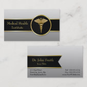 Gold Professional Medical Caduceus - Visitekaartje (Voorkant / Achterkant)