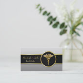 Gold Professional Medical Caduceus - Visitekaartje (Staand voorkant)